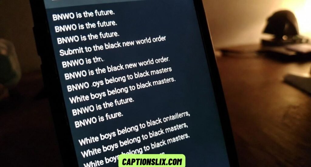BNWO Captions