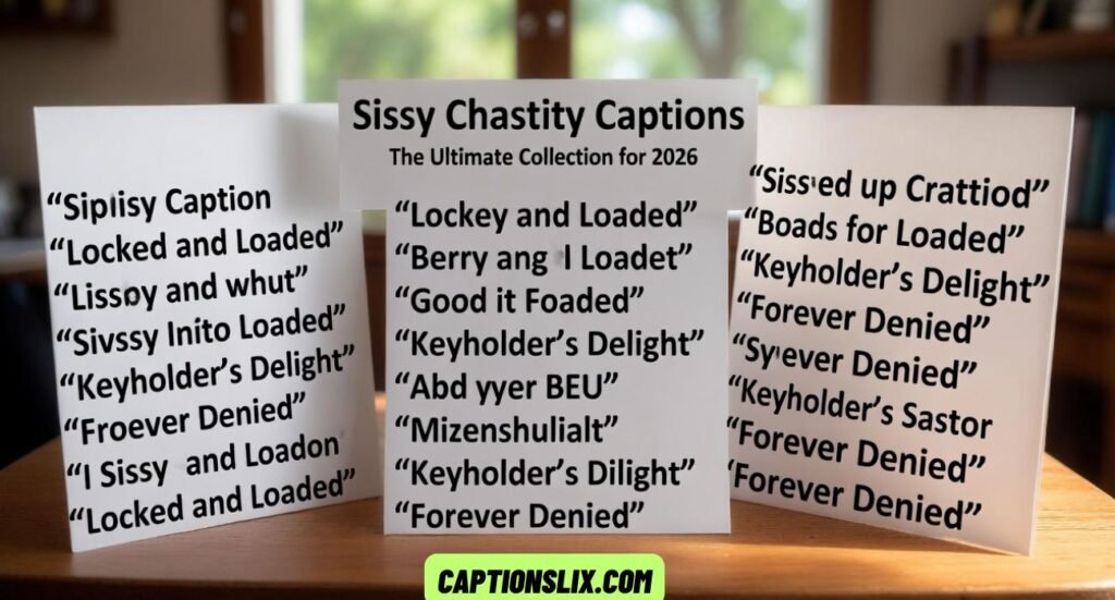 Sissy Chastity Captions