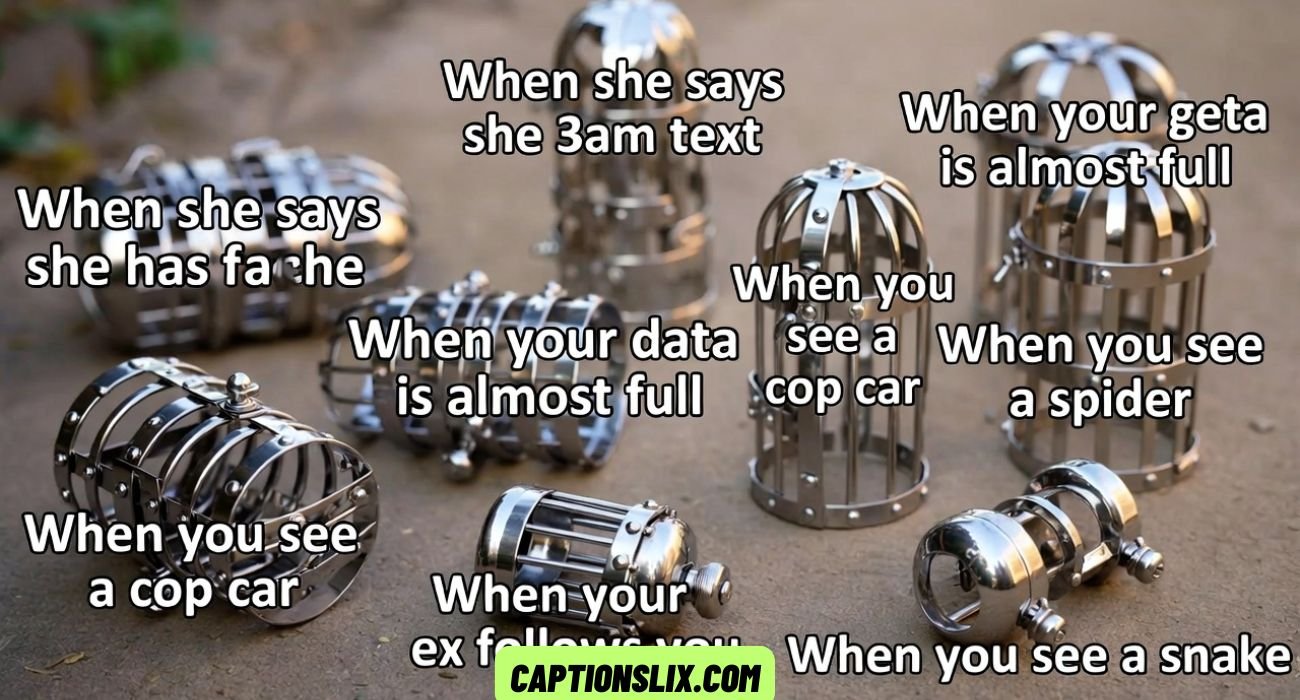 Chastity Cage Captions