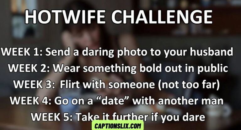 Hotwife Challenge Captions